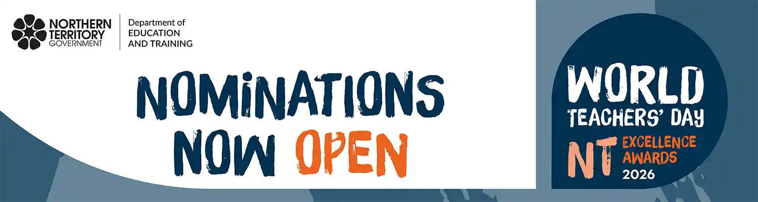 Nominations now open - World Teachers Day - NT Excellence Awards 2026